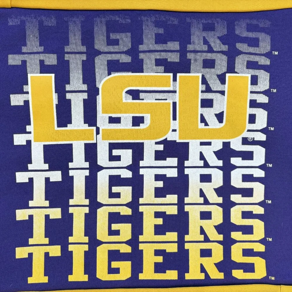 Louisiana State University LSU Tigers Handmade upcycled 16x16 Throw pillow cover